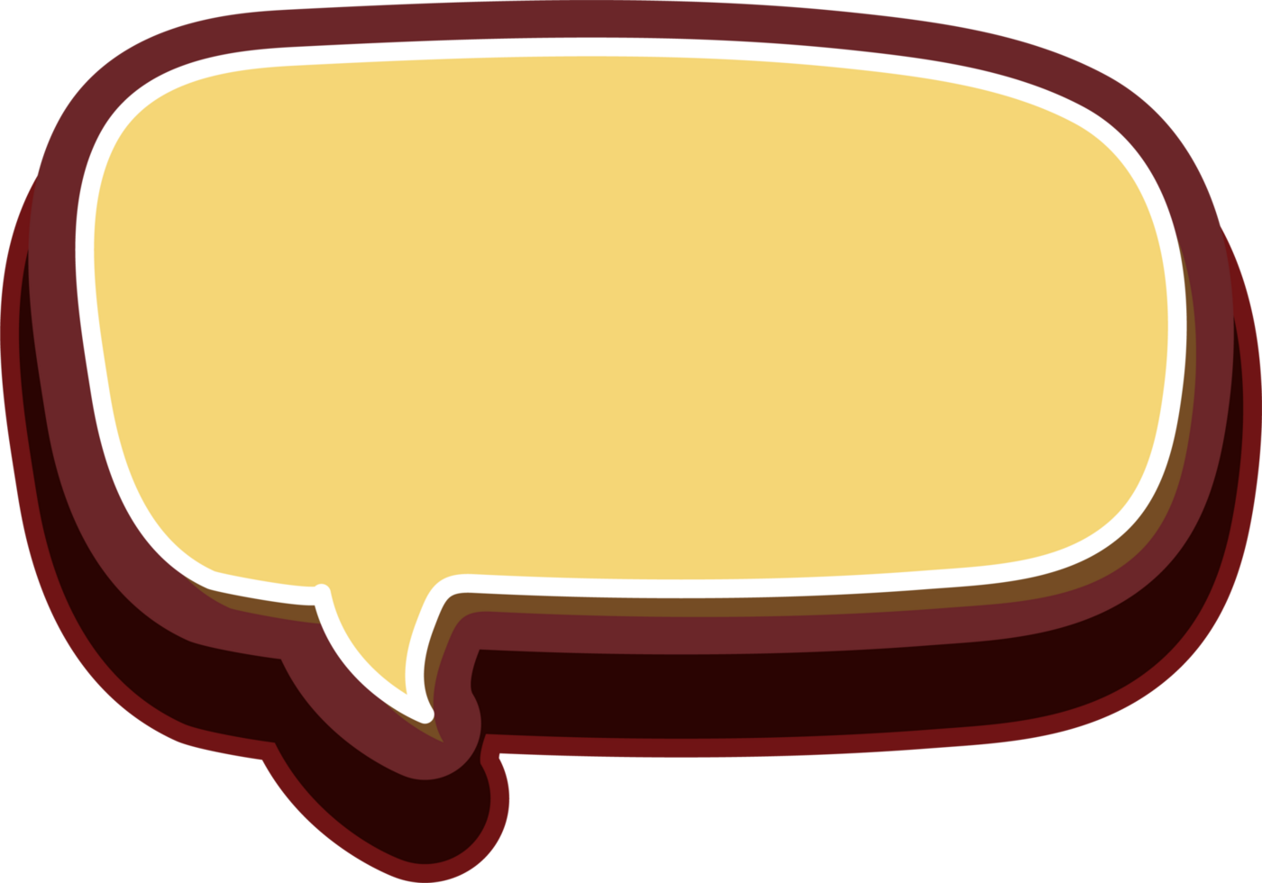 bubble speech label png