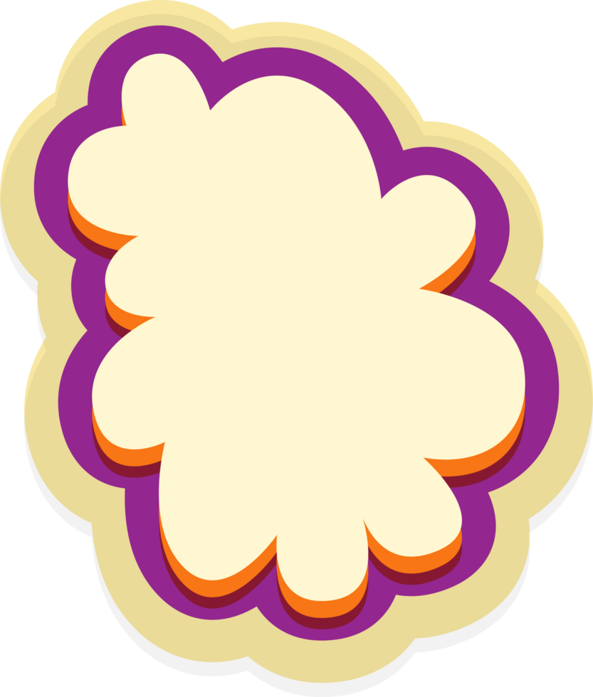 bubble speech label png