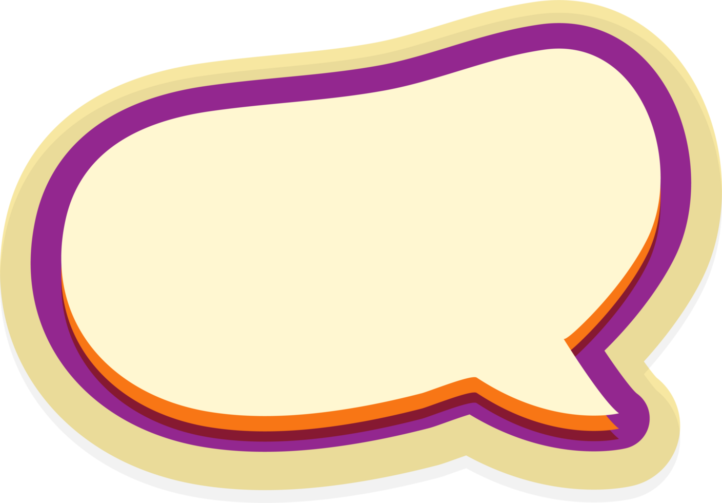 bubble speech label png