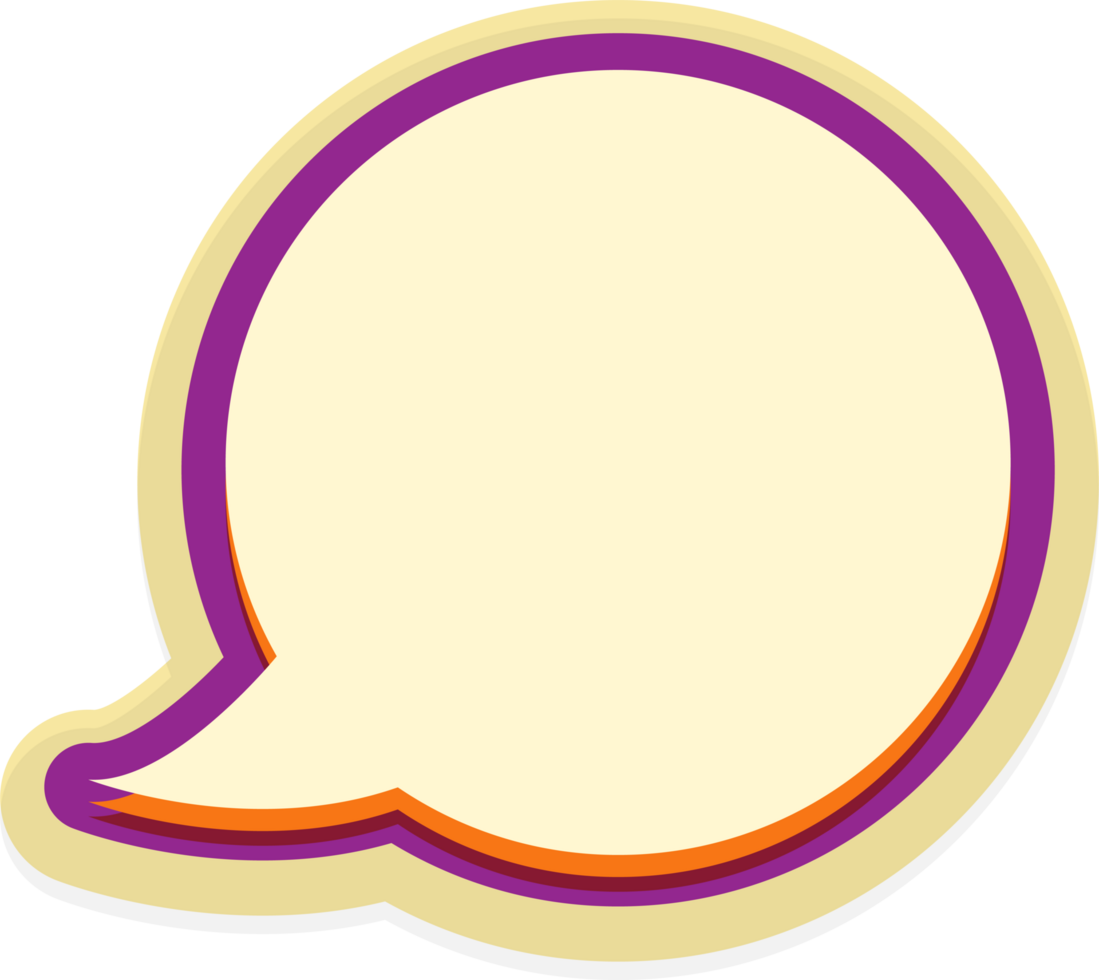 bubble speech label png