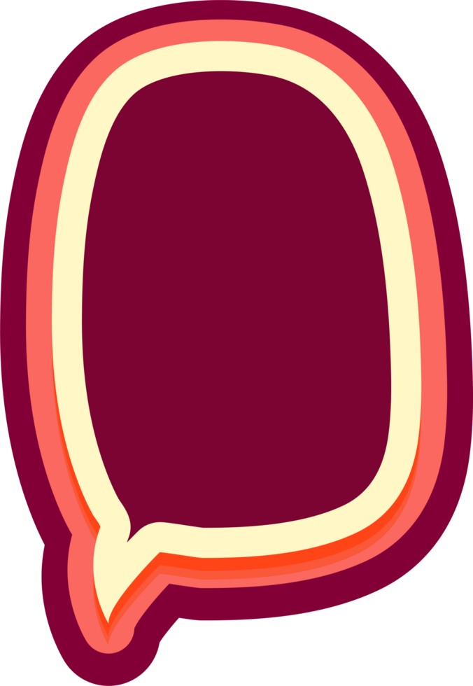 bubble speech label png