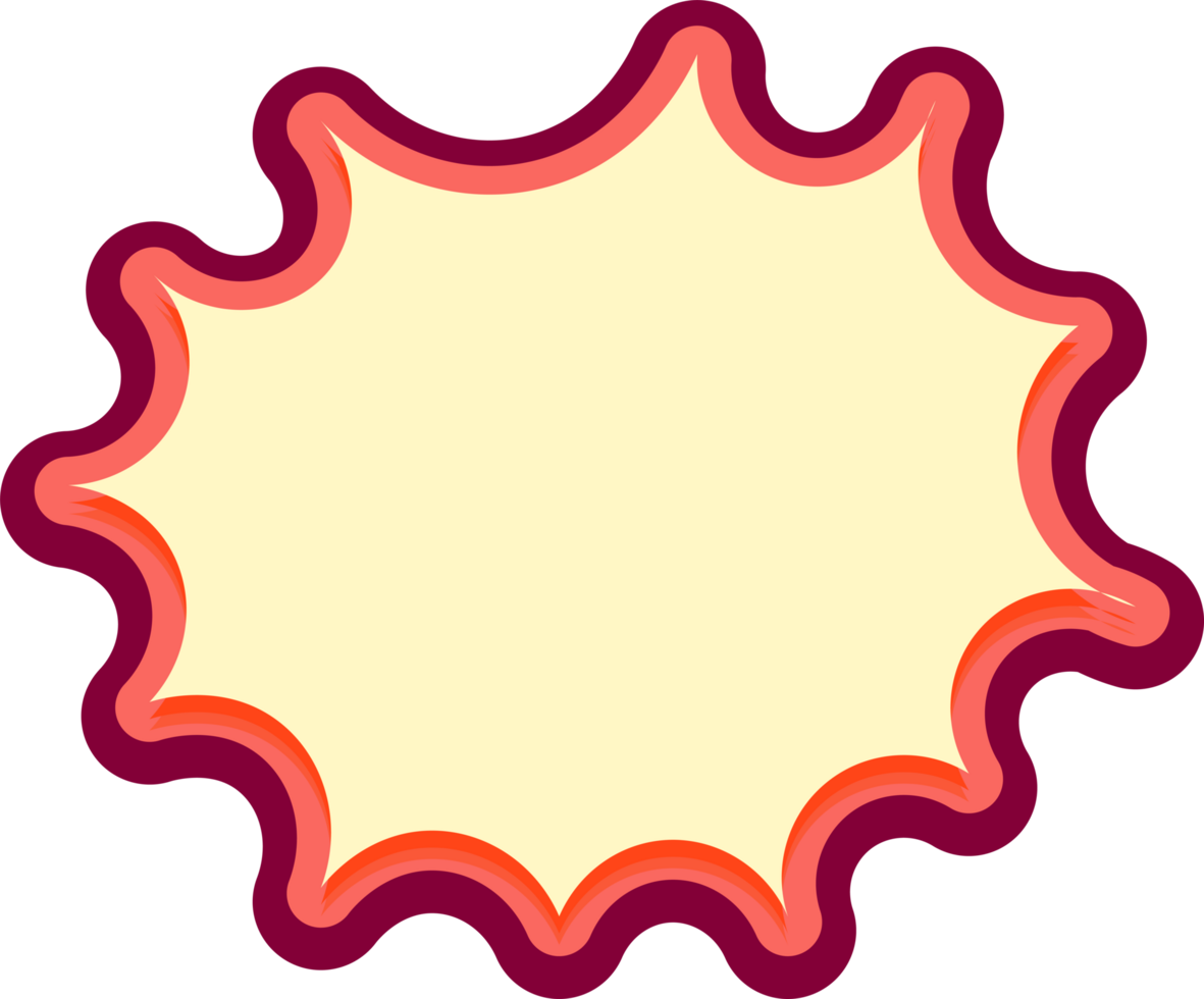 bubble speech label png