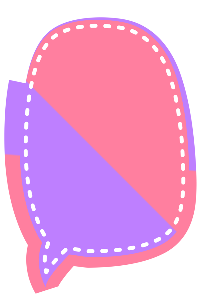 bubble speech label png