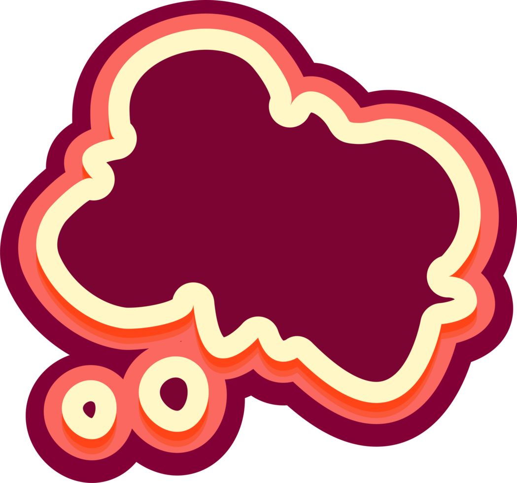 bubble speech label png