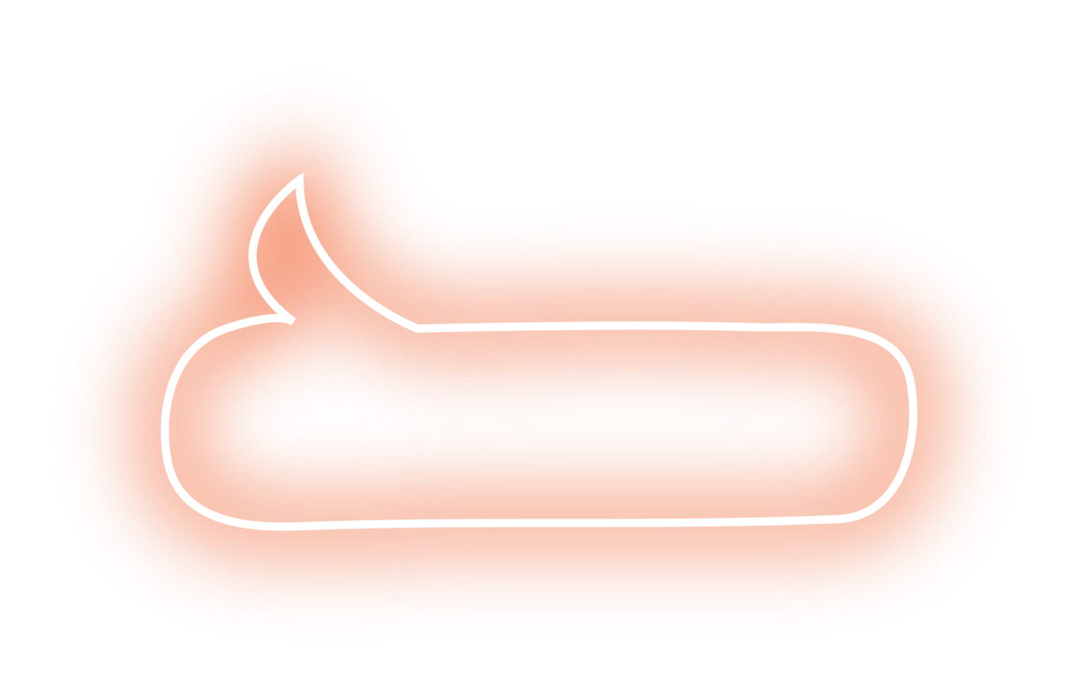 neon bubble speech label png