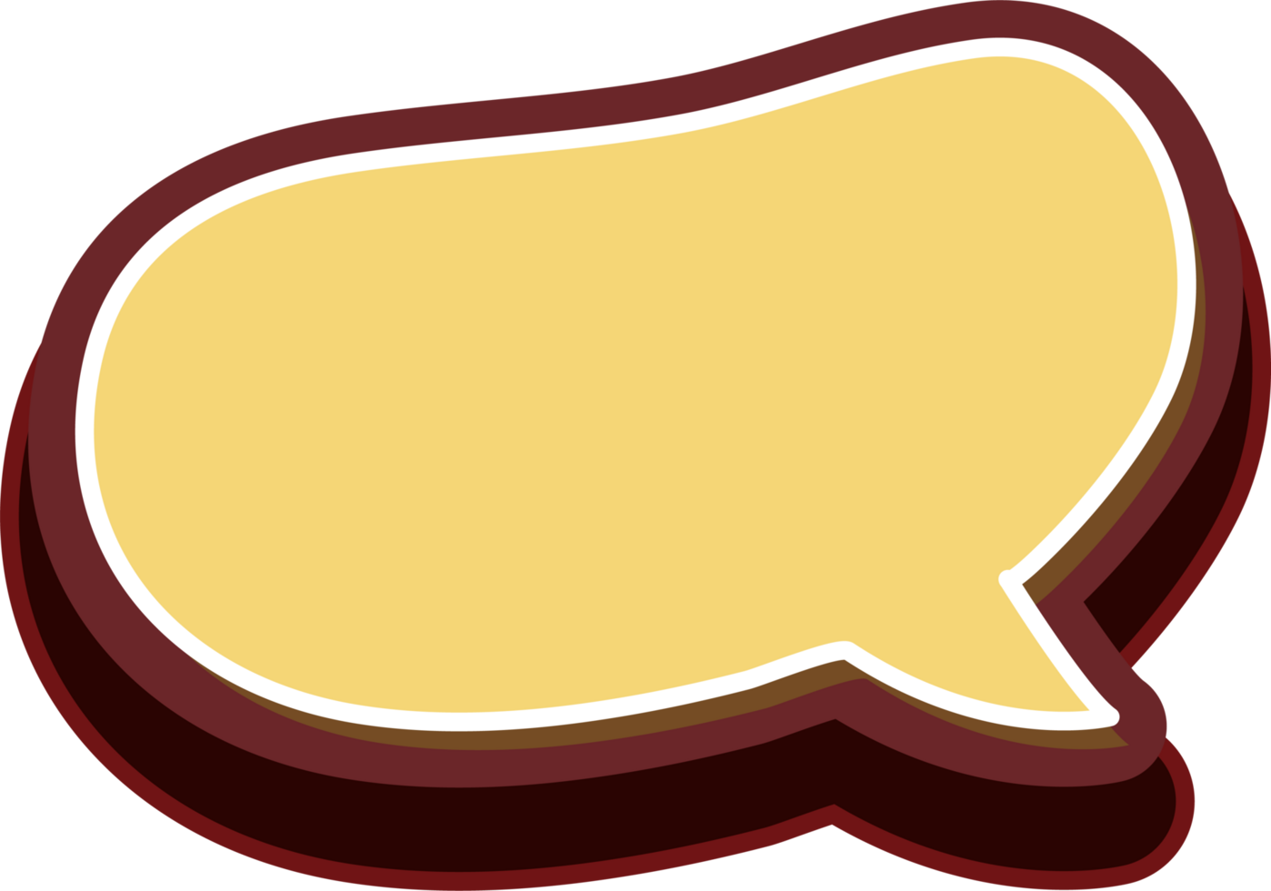 bubble speech label png