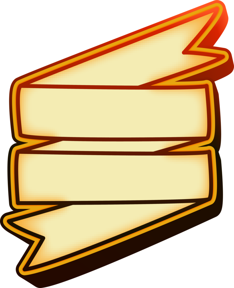 ribbon shape banner png