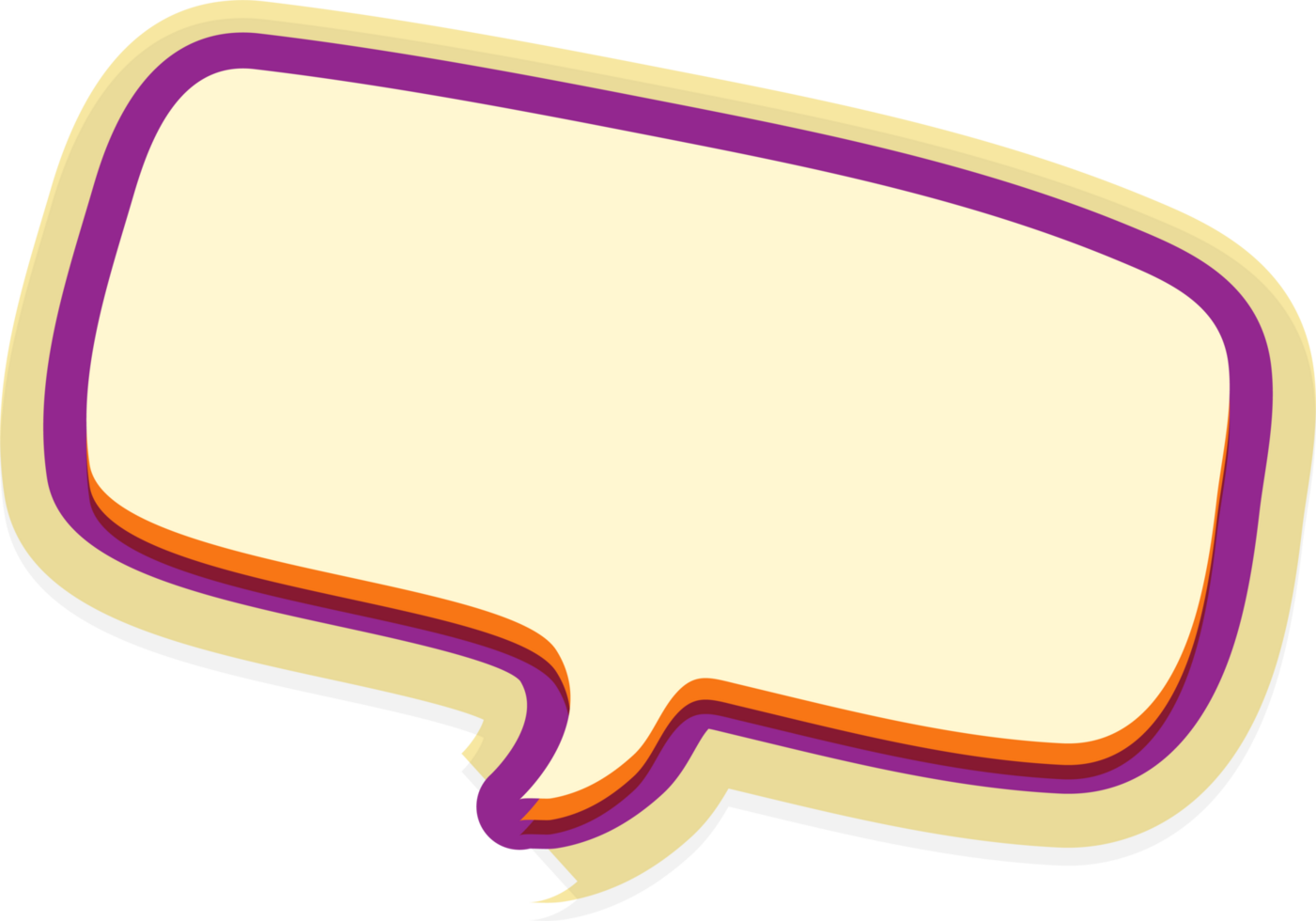 bubble speech label png