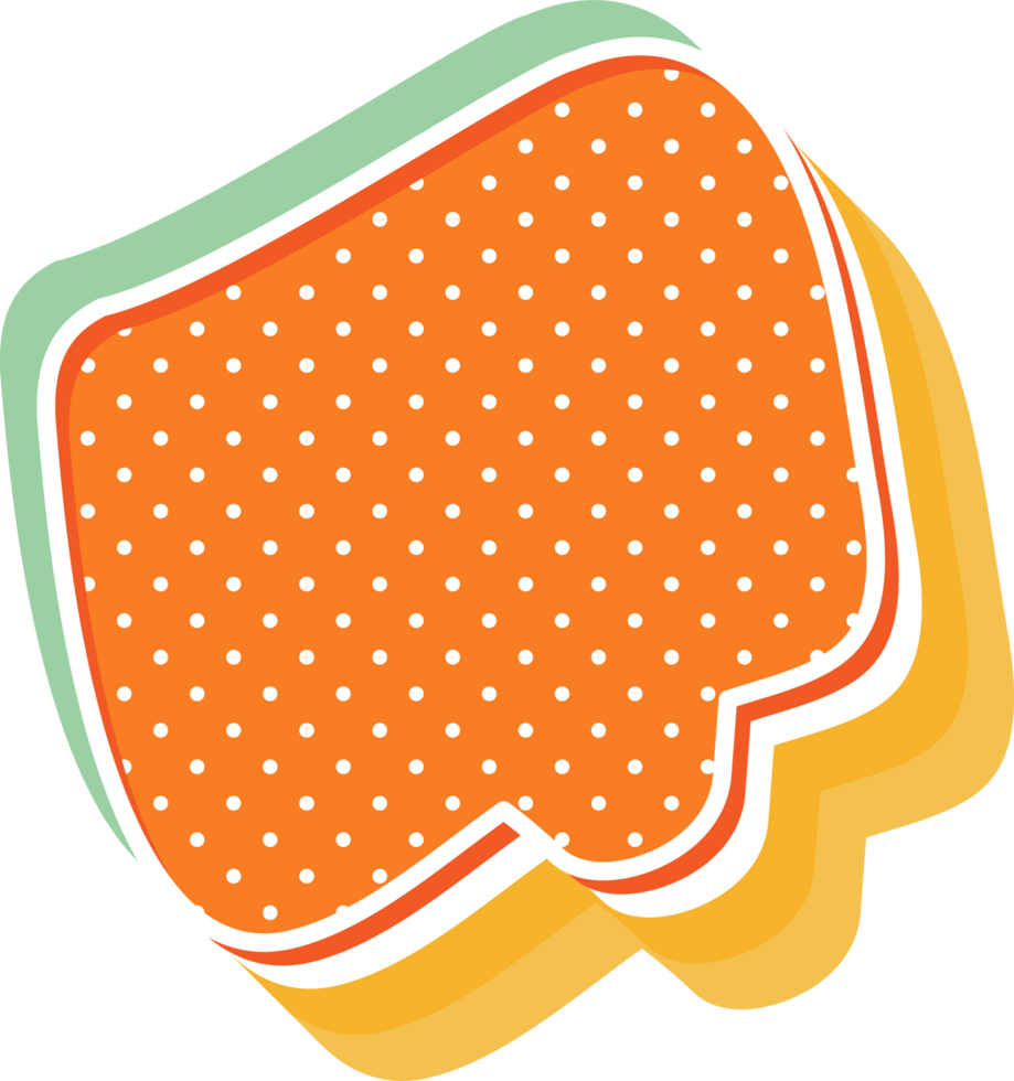 bubble speech label png