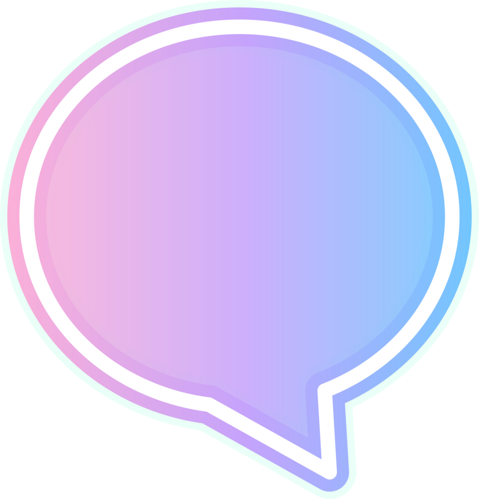 bubble speech label png