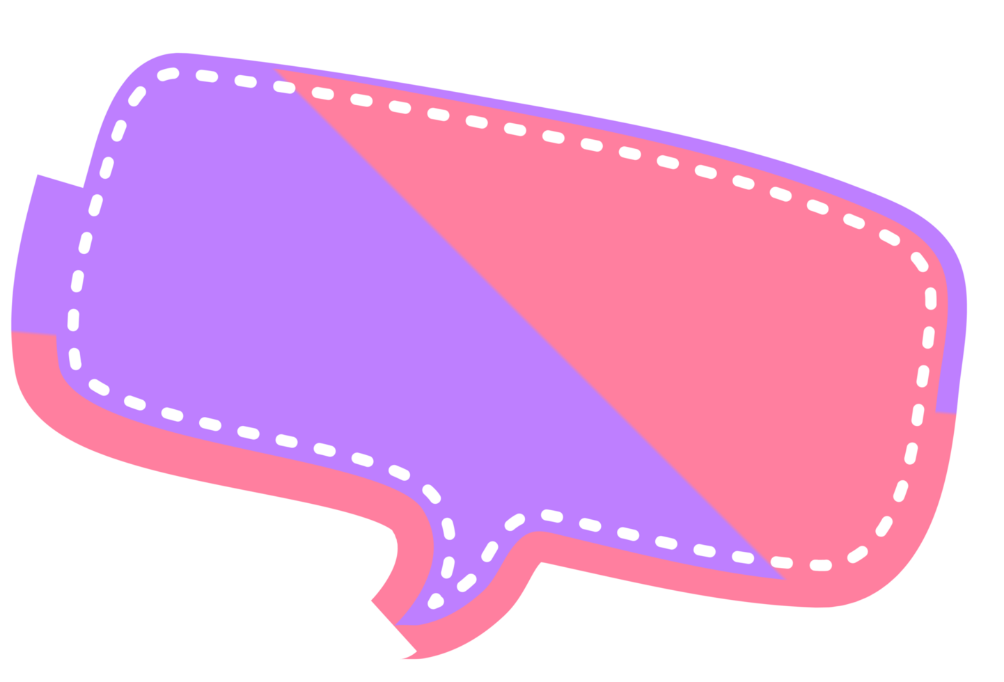 bubble speech label png