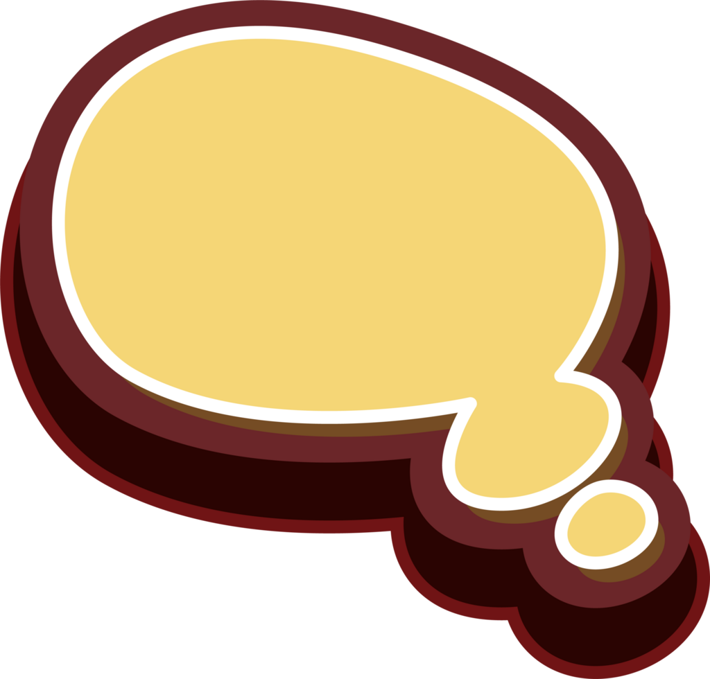 bubble speech label png