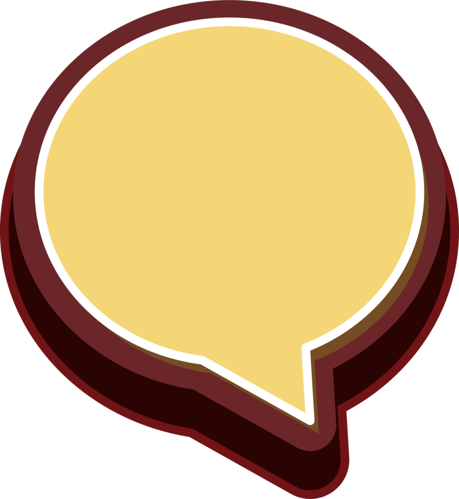 bubble speech label png