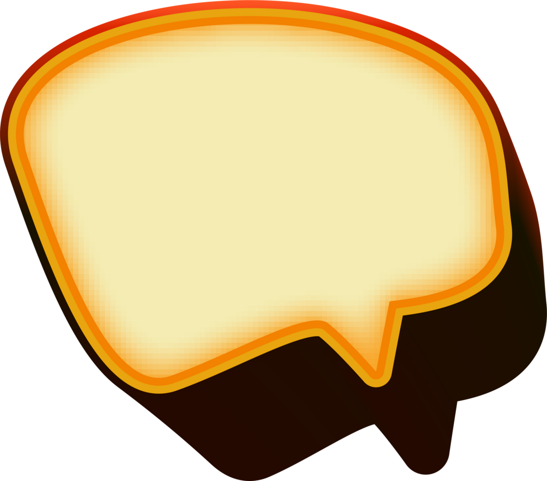 bubble speech label png