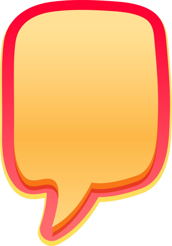 bubble speech label png