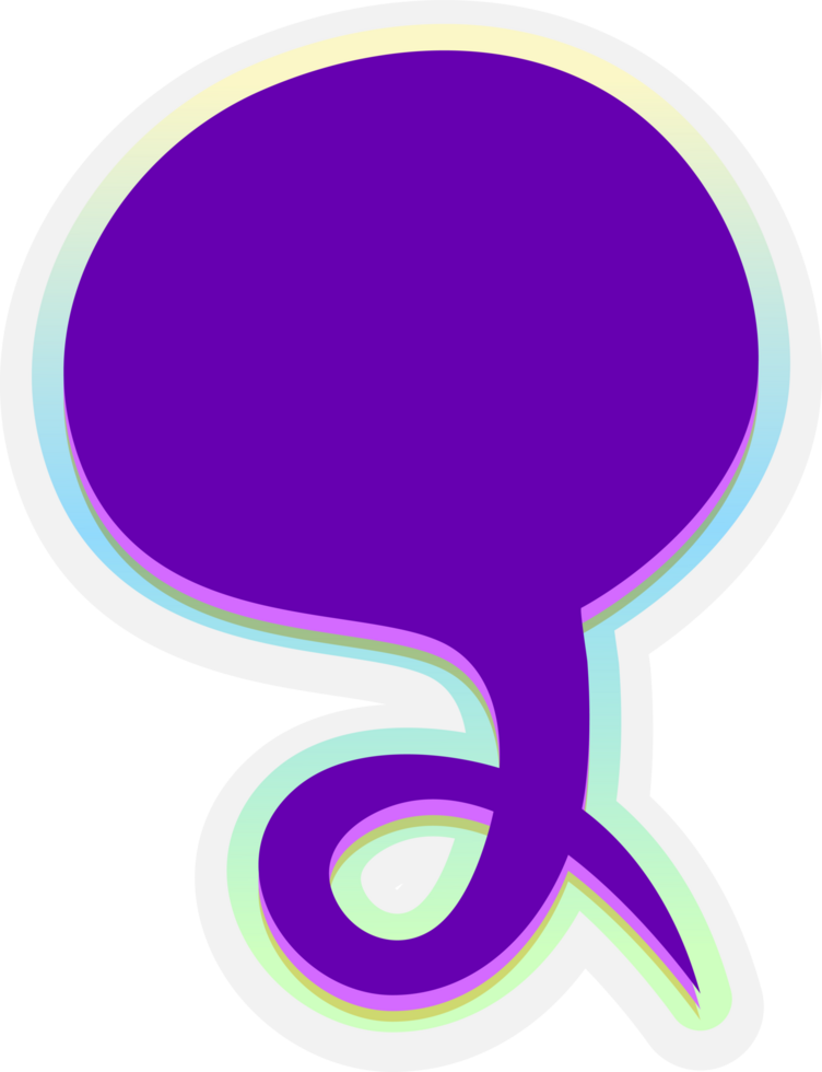 bubble speech label png