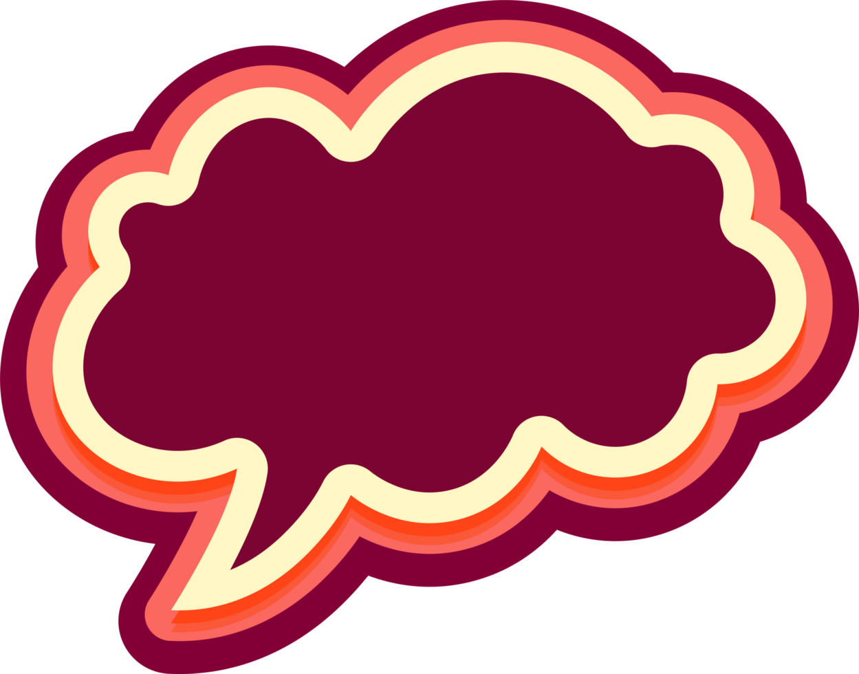 bubble speech label png