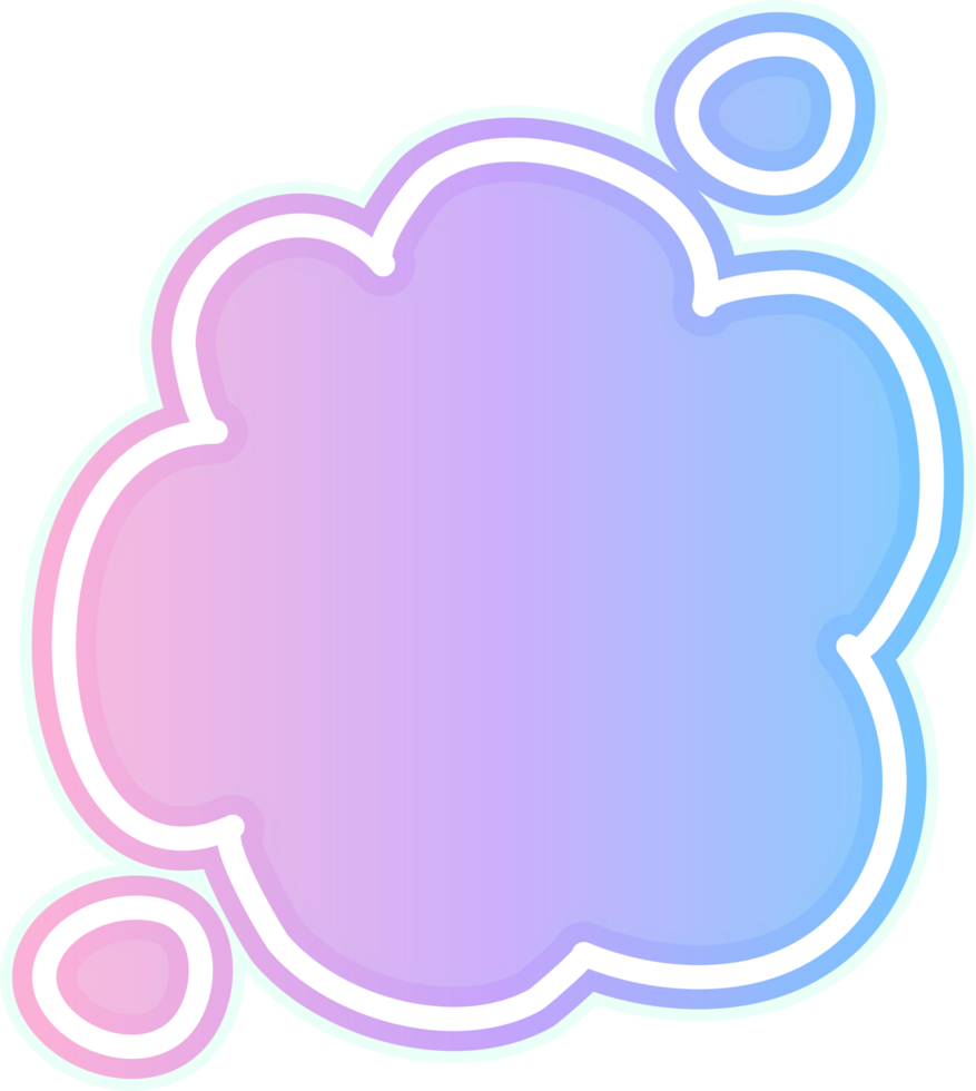 bubble speech label png