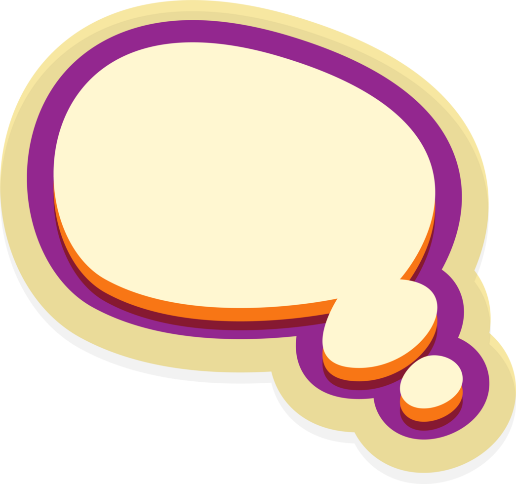 bubble speech label png