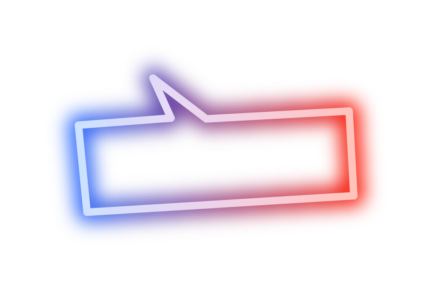neon bubble speech label png