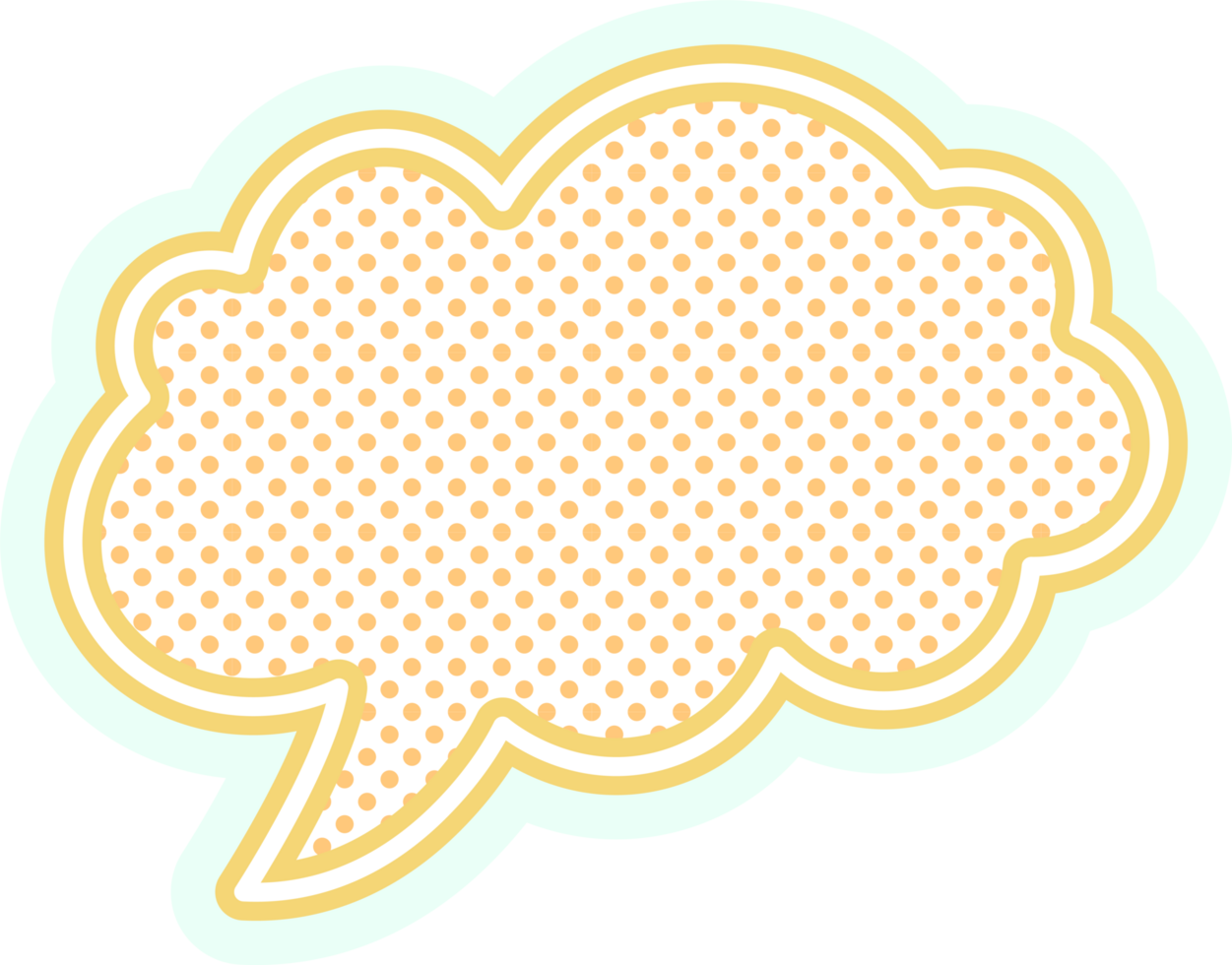 bubble speech label png