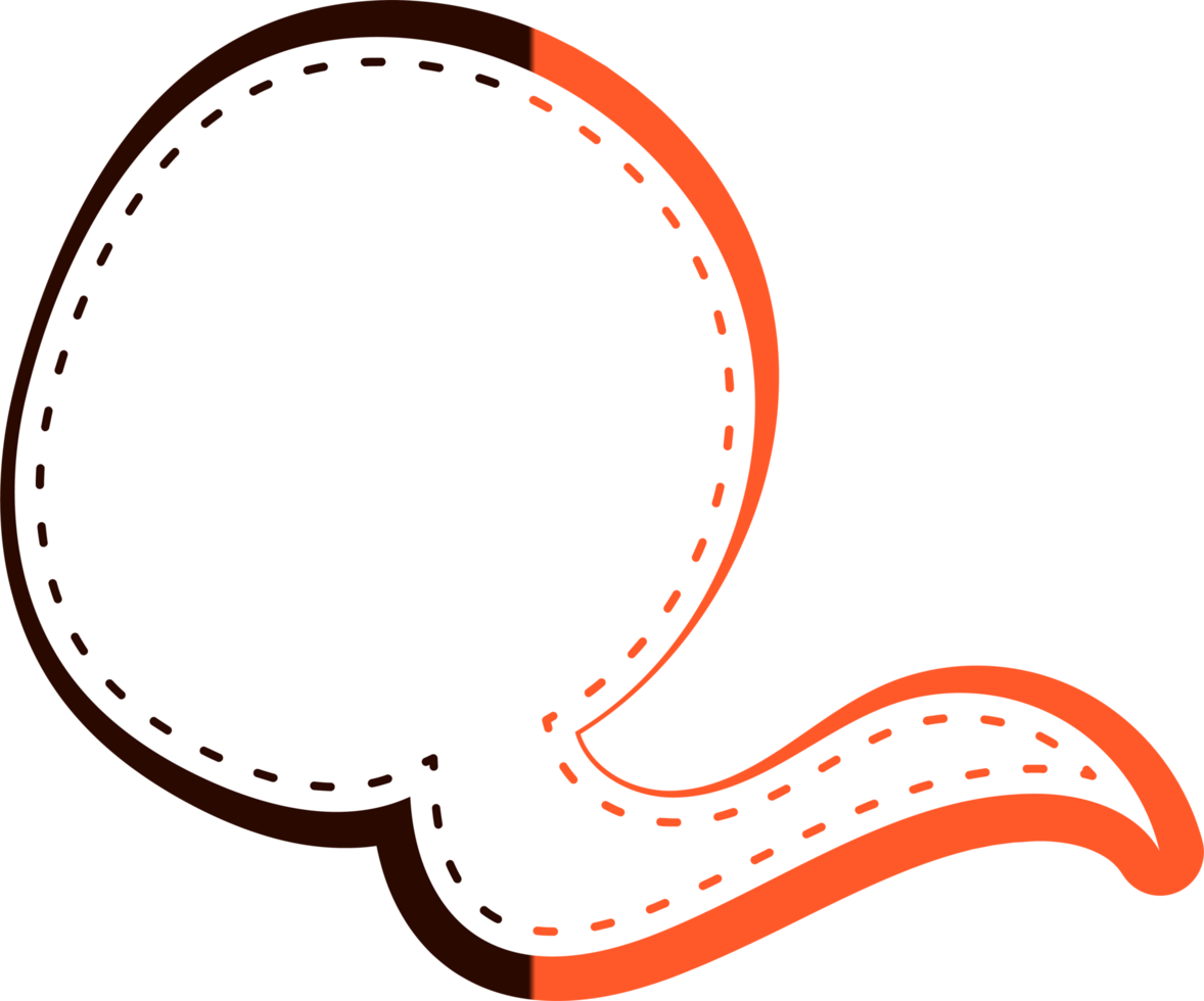 Neon bubble speech label png