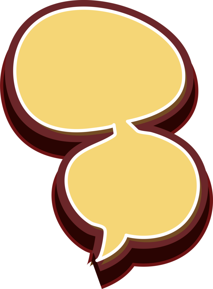 bubble speech label png