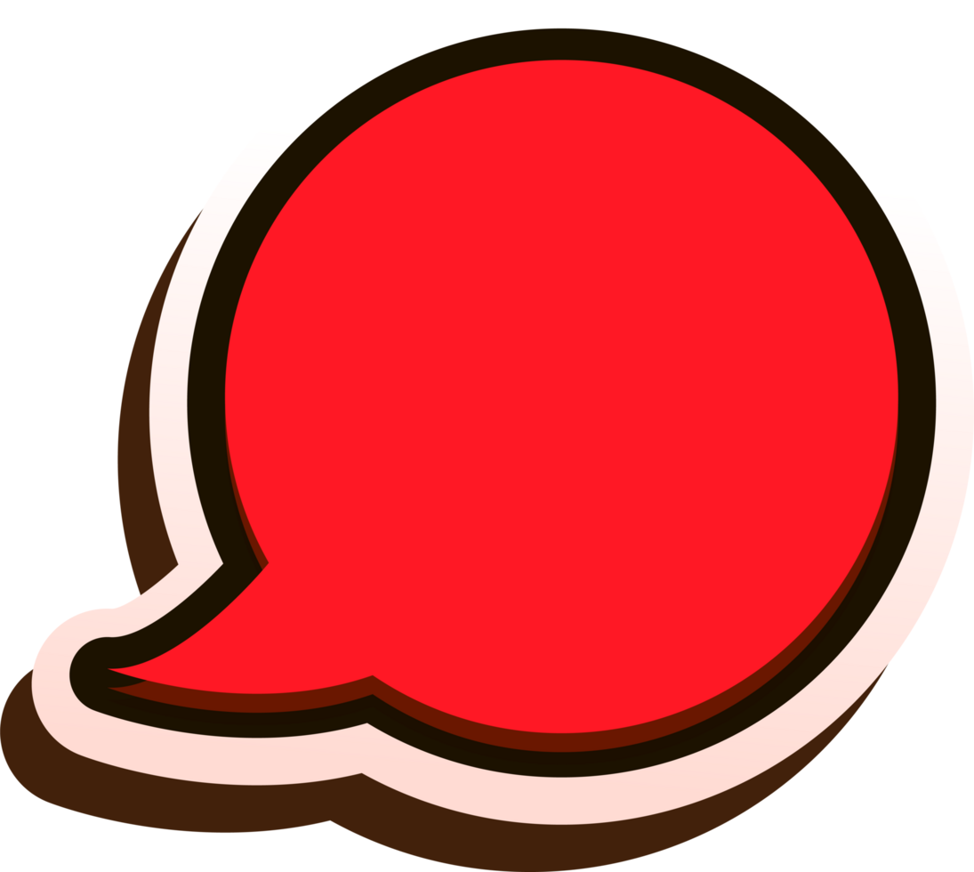 bubble speech label png