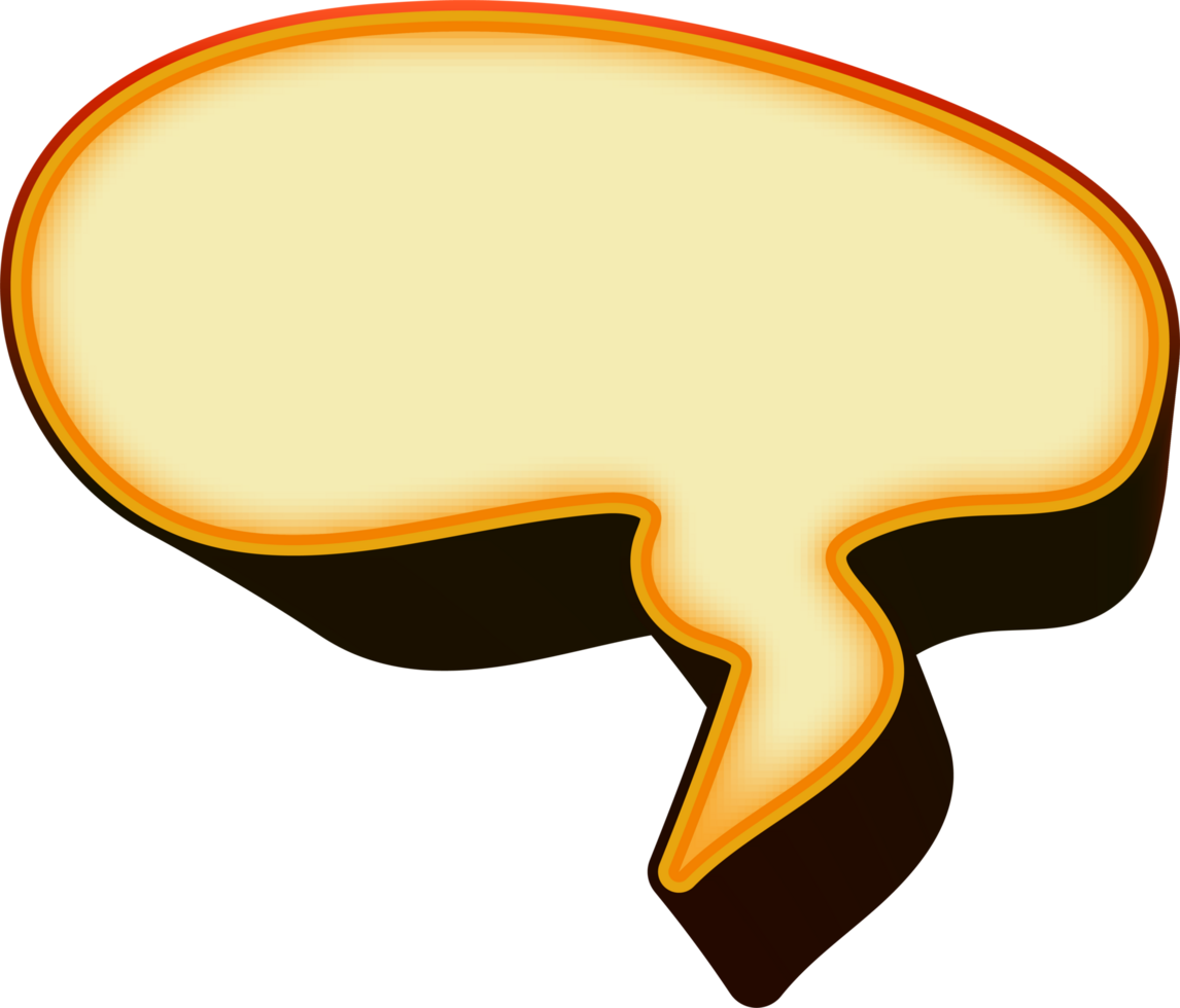 bubble speech label png