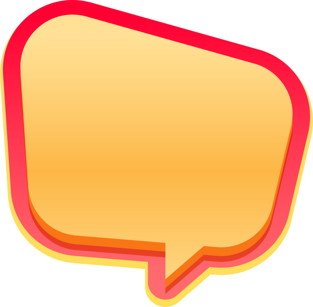 bubble speech label png