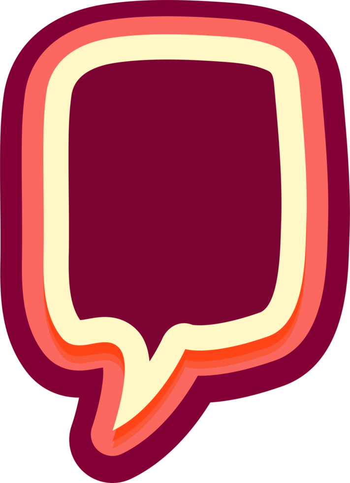 bubble speech label png