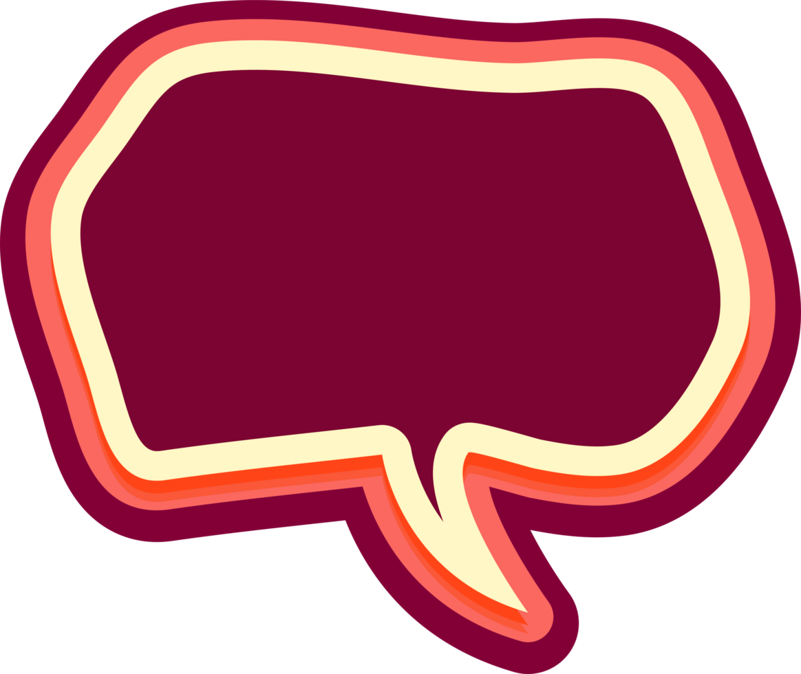 bubble speech label png