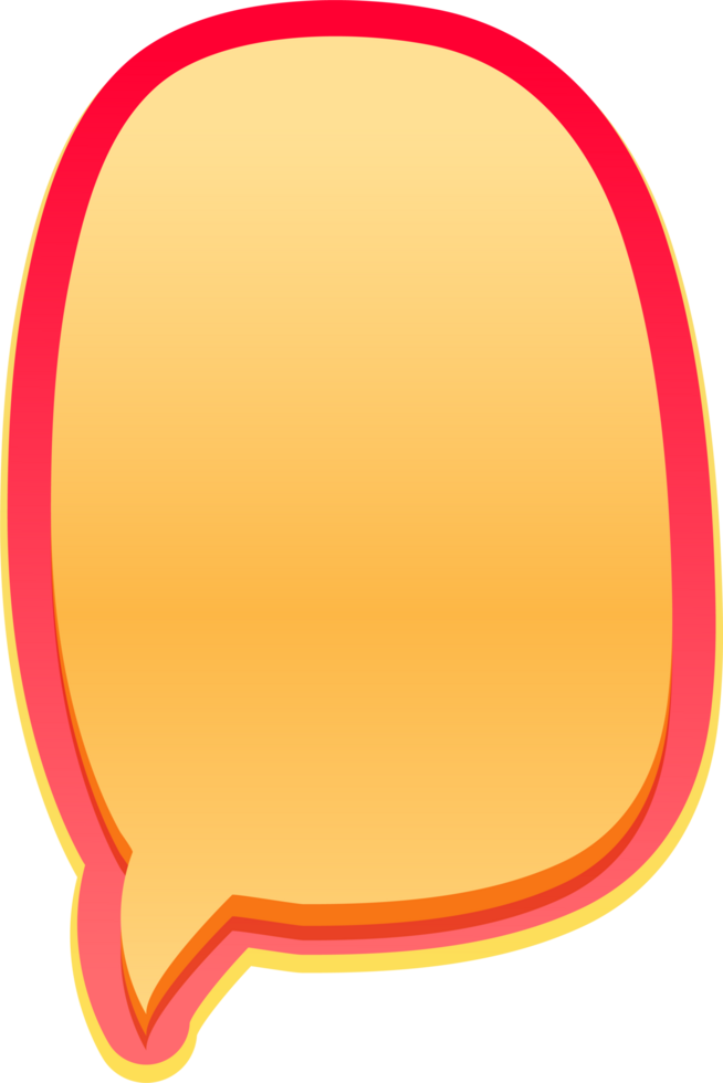 bubble speech label png