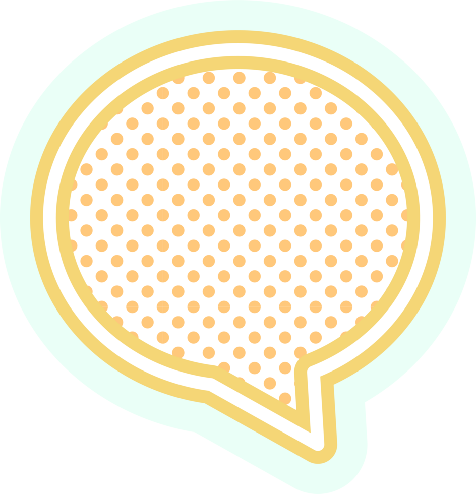 bubble speech label png