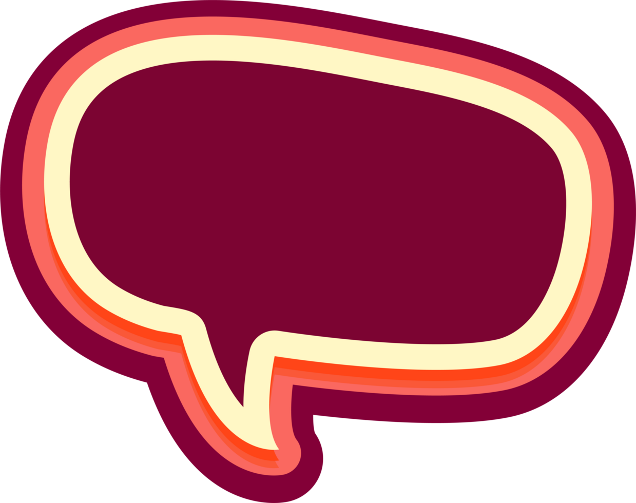 bubble speech label png