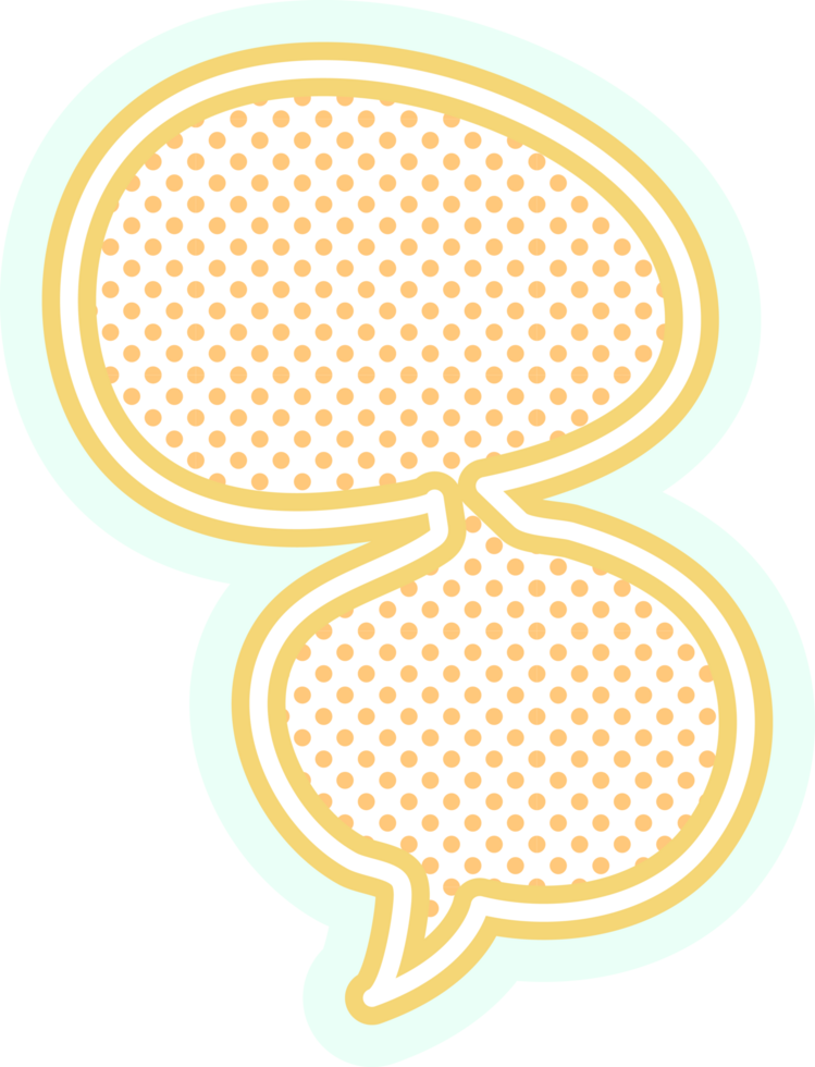 bubble speech label png