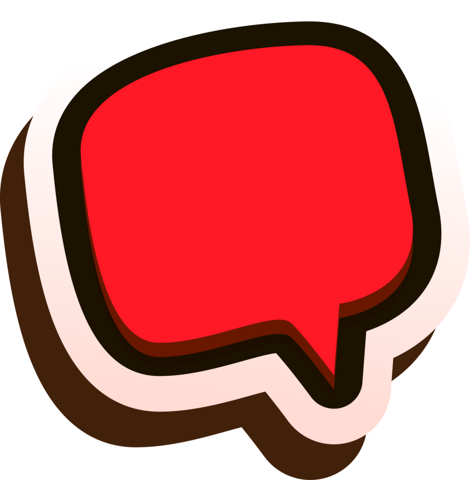 bubble speech label png