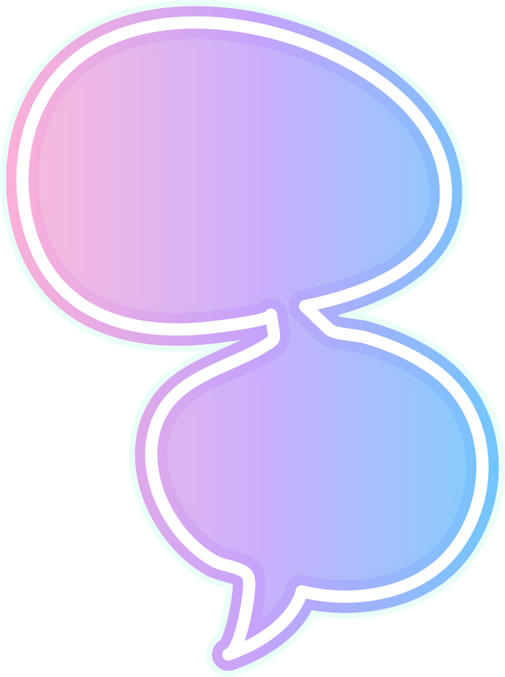 bubble speech label png