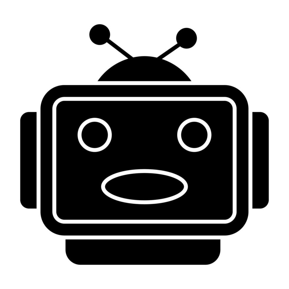 un diseño de icono de bot de conversación vector