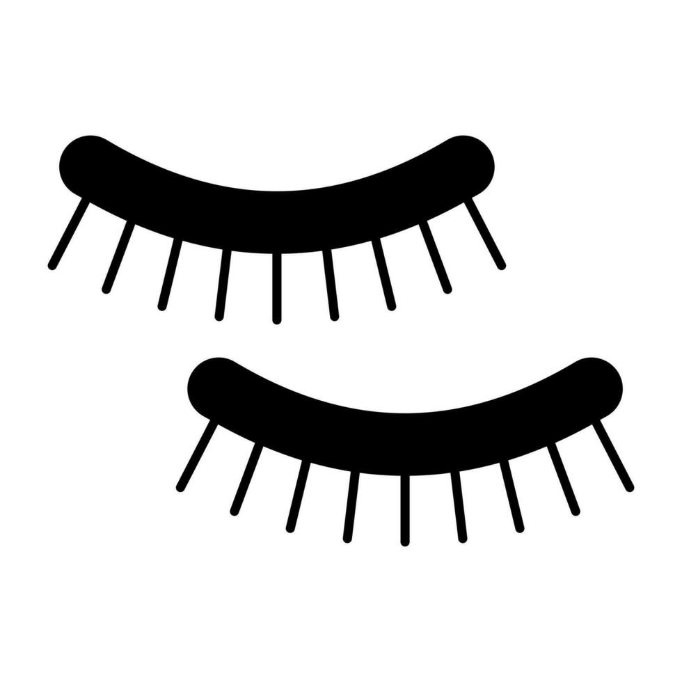 Modern design icon of eyelashes vector