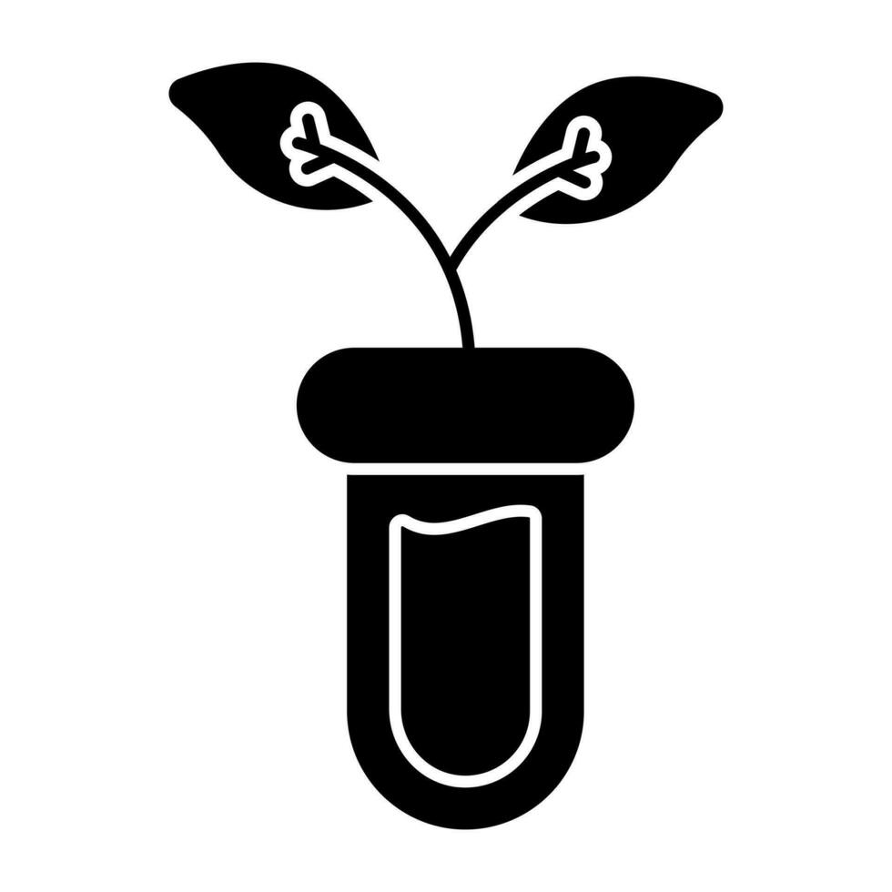 icono de diseño perfecto del matraz botánico vector