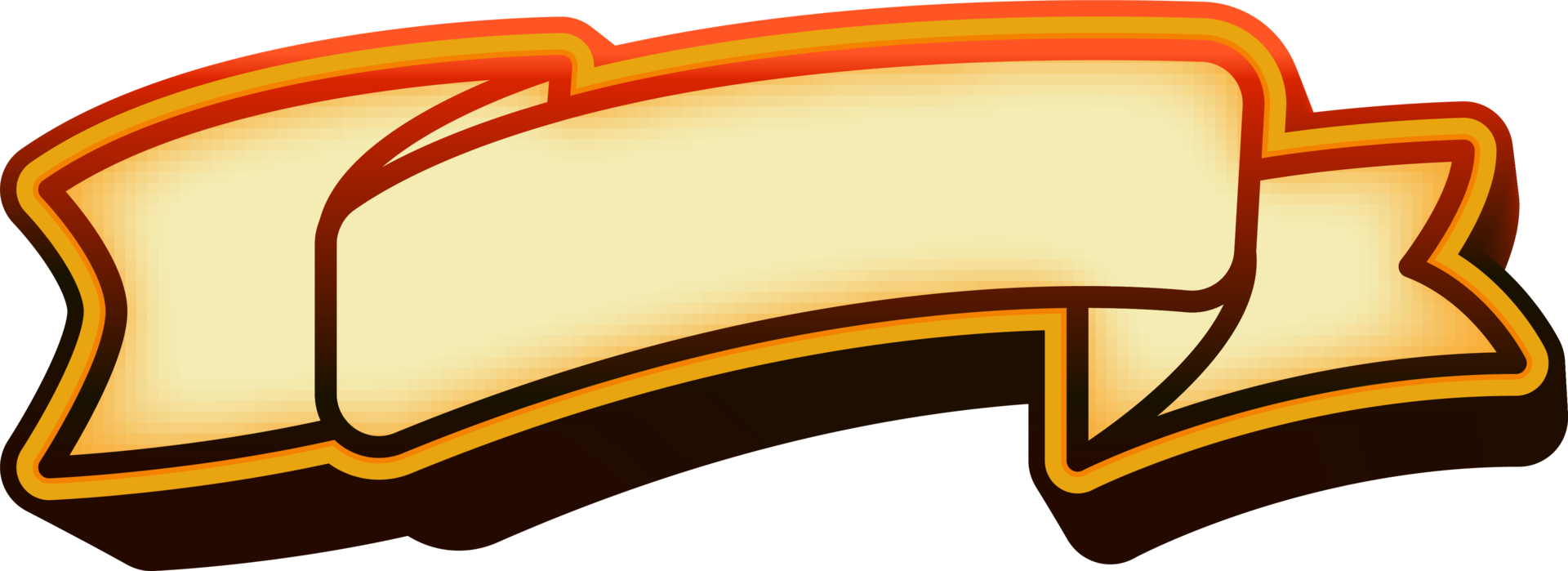 ribbon shape banner png