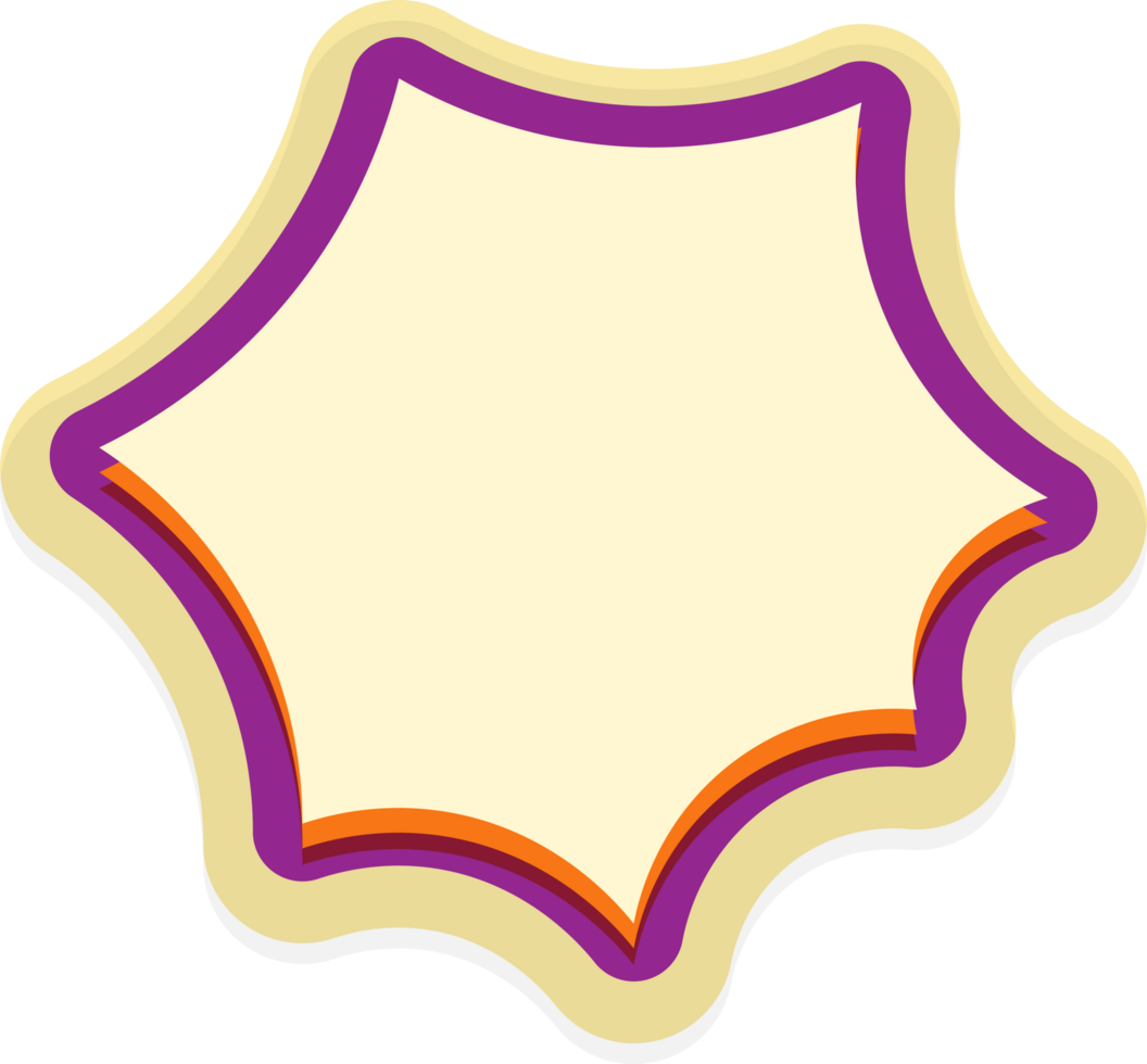 bubble speech label png