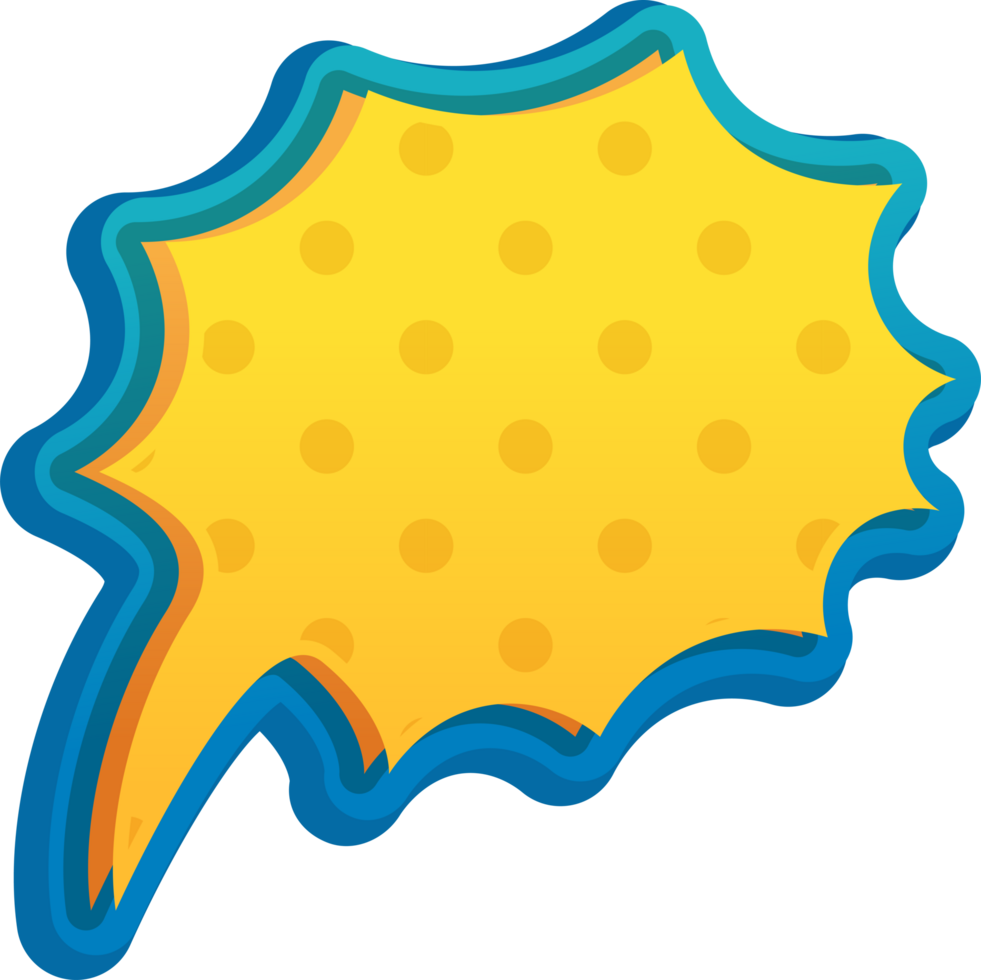 bubble speech label png
