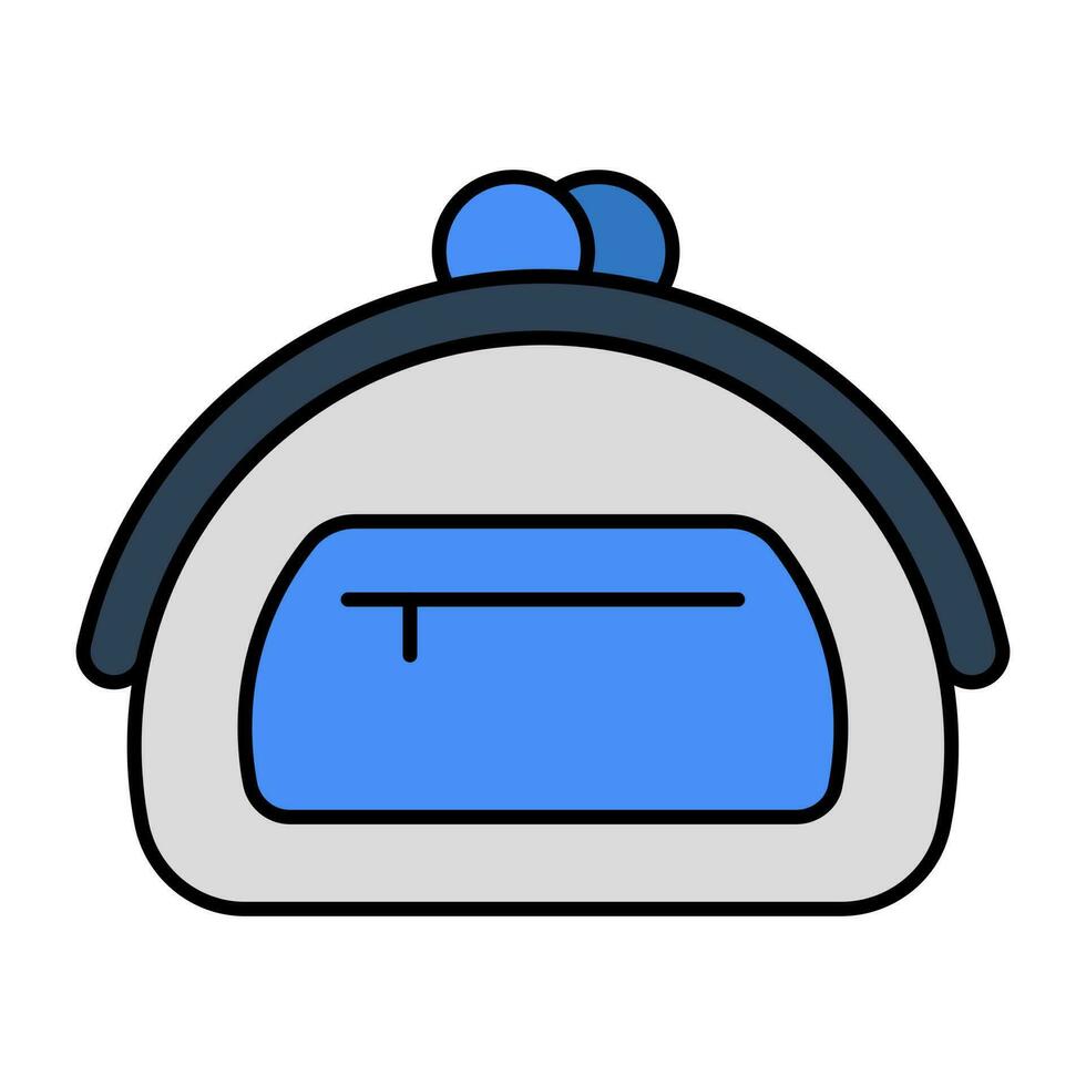 un único diseño icono de bolso vector