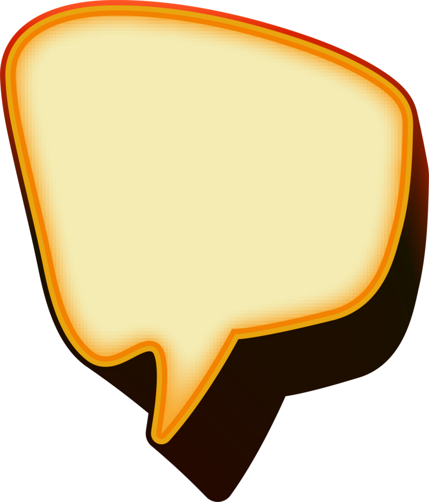 bubble speech label png