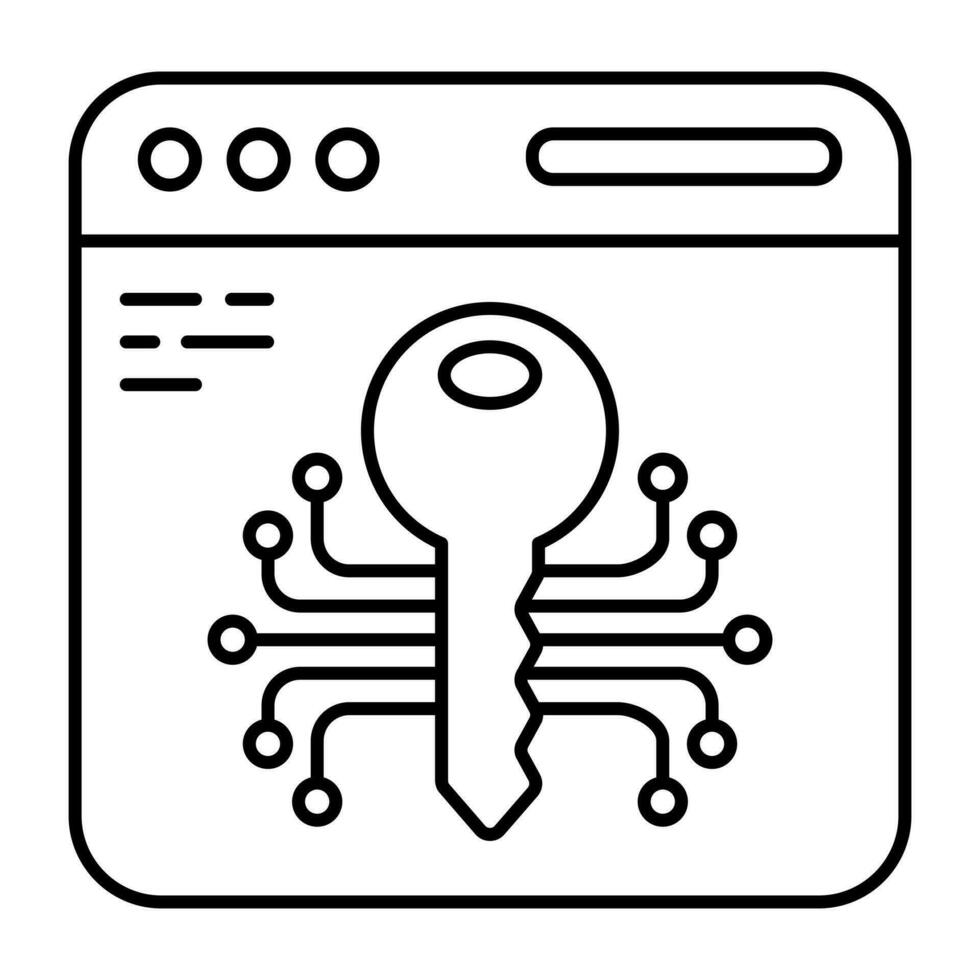 A unique design icon of web access vector