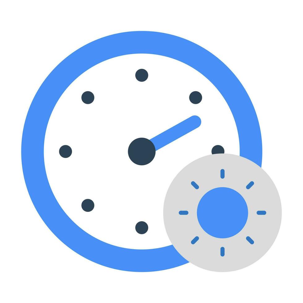 Editable design icon of solar temperature vector