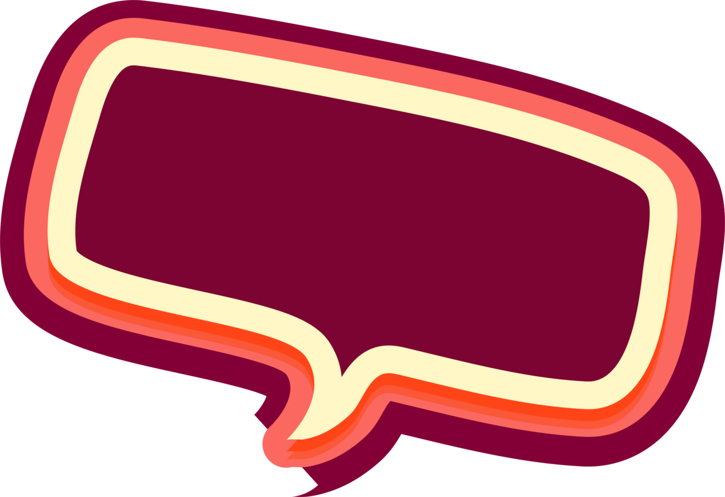 bubble speech label png