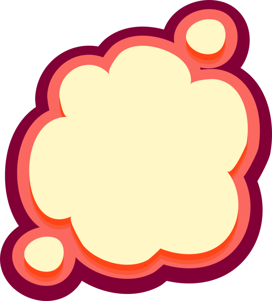bubble speech label png